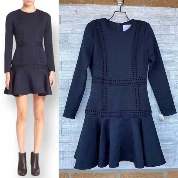 PROSE & POETRY "Billy" Flounce Fit and Flare Mini Ruffle tiered dress XS - Picture 1 of 12